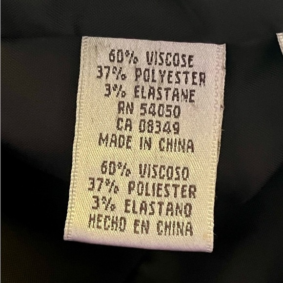 womens nine west black white pinstripe single breasted suit one button 10 - Picture 8 of 8